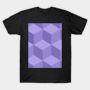 Geometric box purple T-Shirt